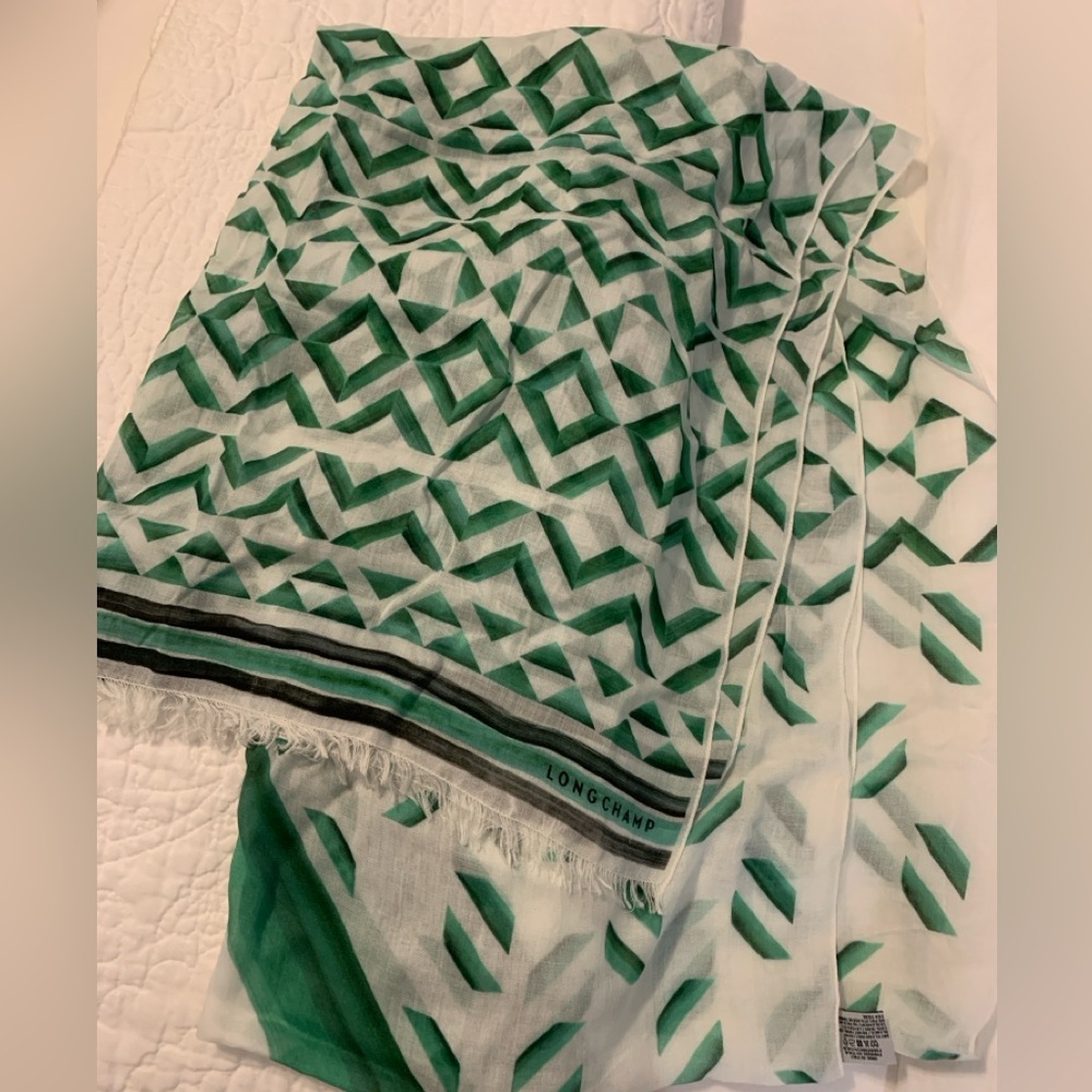 Longchamp silk and modal scarf